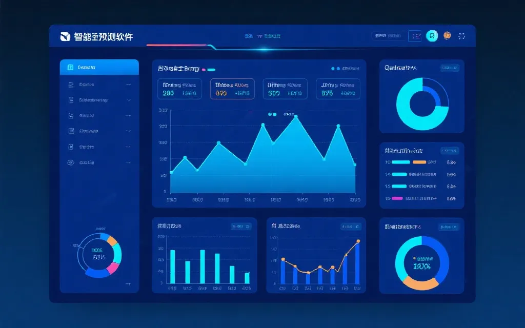 智能预测软件界面，展现大数据趋势